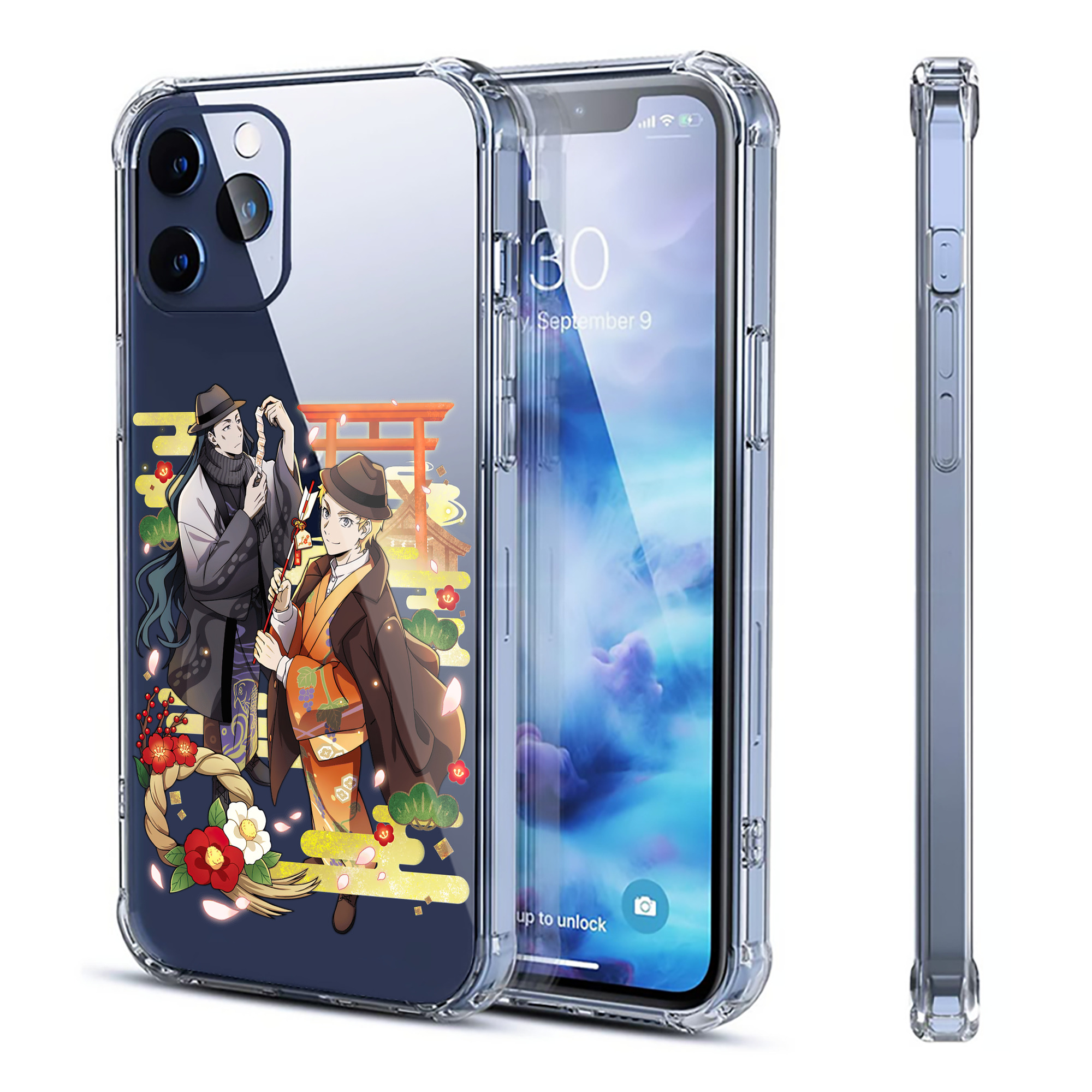 （画像用） 文豪ストレイドッグス Bungo Stray Dogs 【iPhone 12シリーズ対応】透明スマホケース（クリアソフトケース）